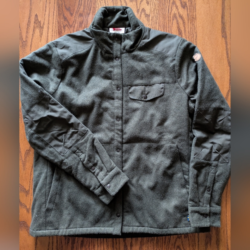 NWOT Fjallraven Jacket Canada Wool Padded Coat Olive Women's Large